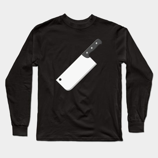 Butcher Knife Long Sleeve T-Shirt by KH Studio